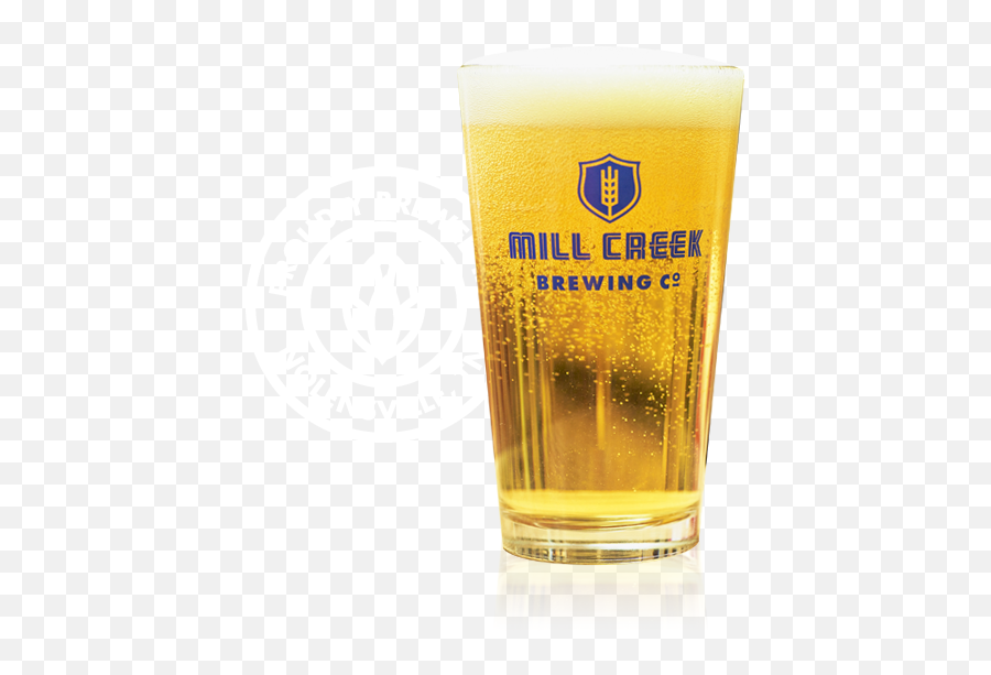 Less Fuss More Beer - Mill Creek Brewing Company Pint Glass Png,Beer Pint Png