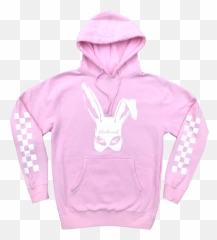 Bad Bunny Hoodie In Baby Pink Png