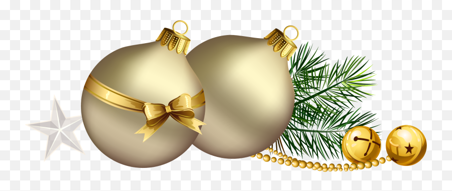 Golden Christmas Ball Png Clipart - Gold Christmas Ball Png,Gold Ball Png