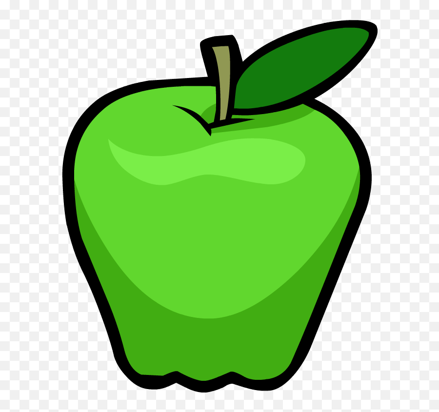 Green Apple Clipart Png - Green Apple Clipart Png,Bitten Apple Png