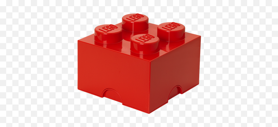 Lego Storage Brick 4 Red - Red Lego Brick Png,Lego Blocks Png