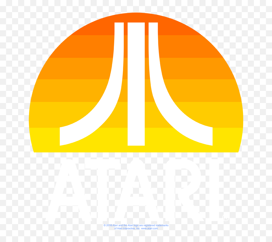 Atari Sunrise Clean Menu0027s Regular Fit T - Shirt Atari Sunrise Logo Png,Atari Logo Png