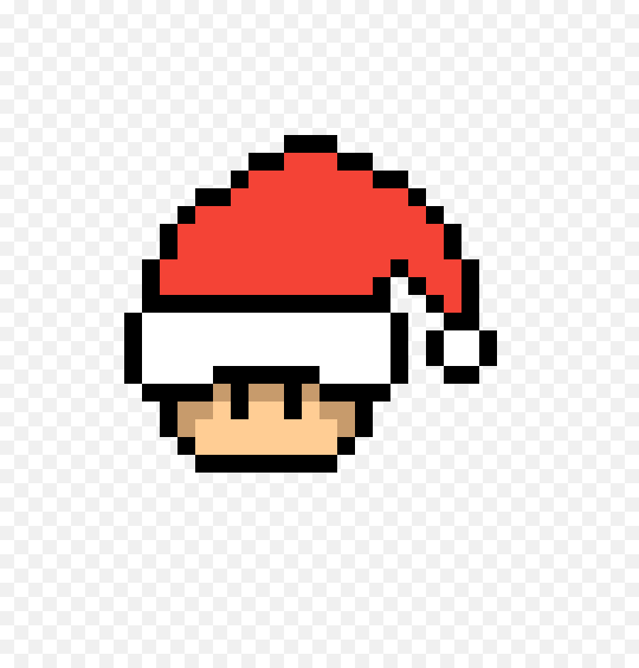 Pixel Art Mario Mushroom Pac Man - Pokemon Ball Pixel Art Png,Pixel Mario Transparent