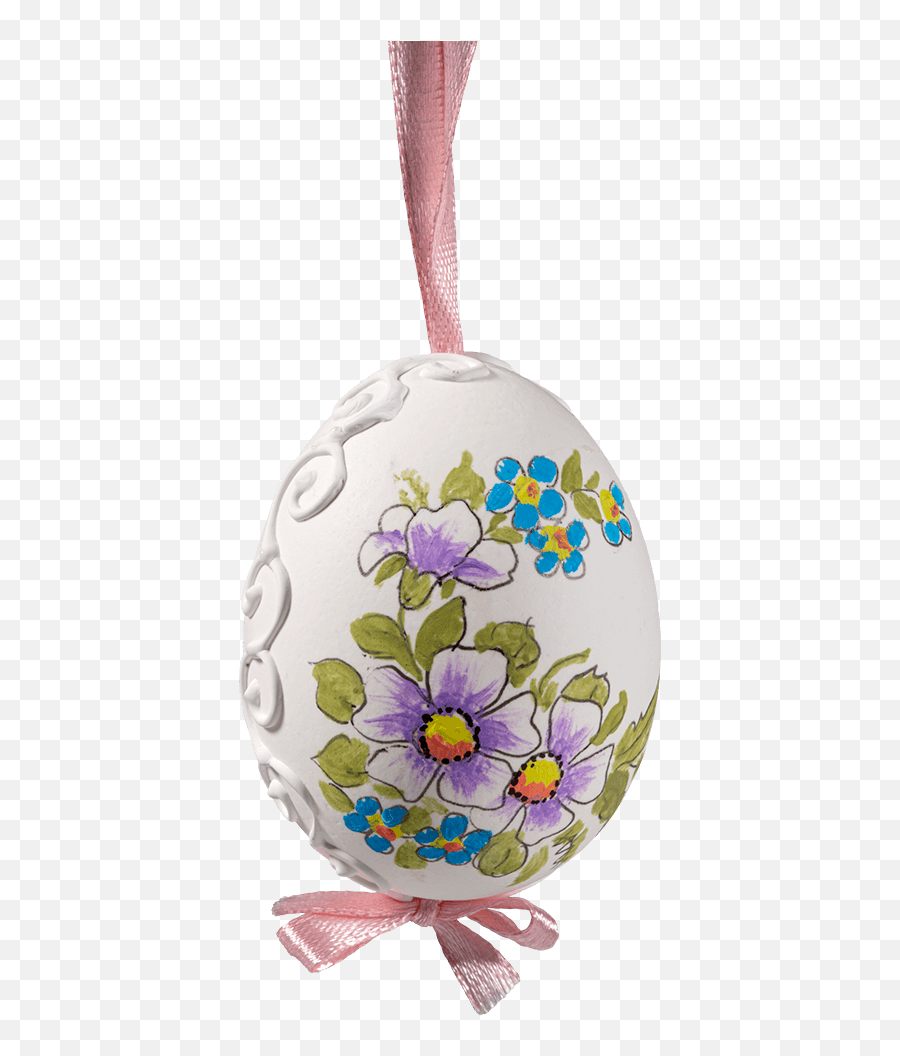 Käthe Wohlfahrt - Online Shop Easter Egg White With Mallow And Forgetmenot Christmas Decorations And More Png,Forget Me Not Png