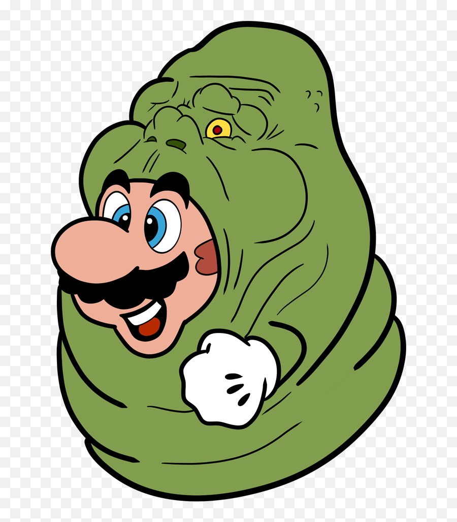 Slimer Drawing Cartoon - Mario Series Full Size Png Super Mario Bros 3,Slimer Png