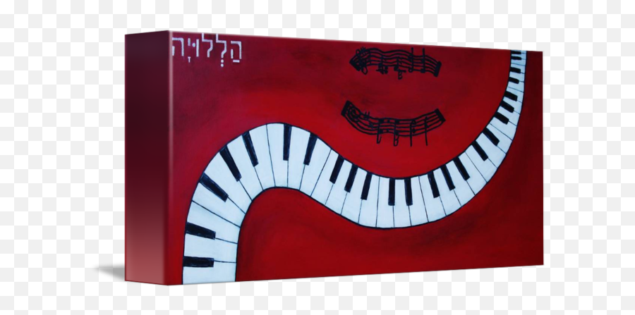 Piano Keys Red Hot And Ready To Rock By Catalina Walker - Keyboard Png,Piano Keys Png