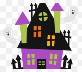Haunted House Clipart Png - Cute