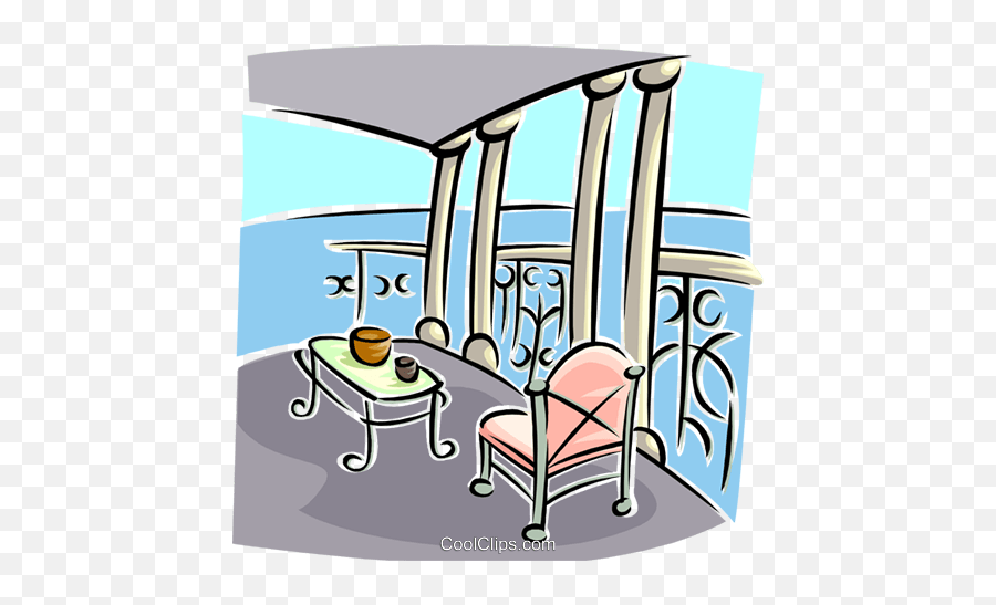 Balcony View Royalty Free Vector Clip - Balcony Clipart Png,Balcony Png