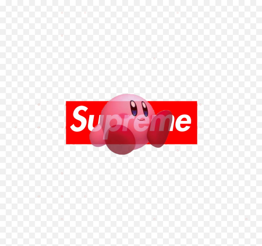 Kirby Supreme Sticker - Supreme Png,Supreme Logo Font