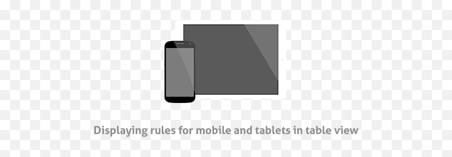 Displaying Rules For Mobile And Tablets In Table View - Mobile Phone Png,Rules Png