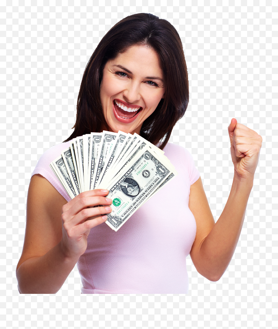 We Buy All Cars Running Or Not - Girl With Money In Hand Png,Cash Png