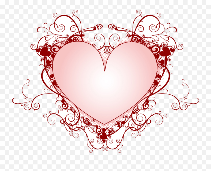 Download Transparent Double Heart Emoji Png - Samples Of Wedding Heart Design,Pink Heart Emoji Png