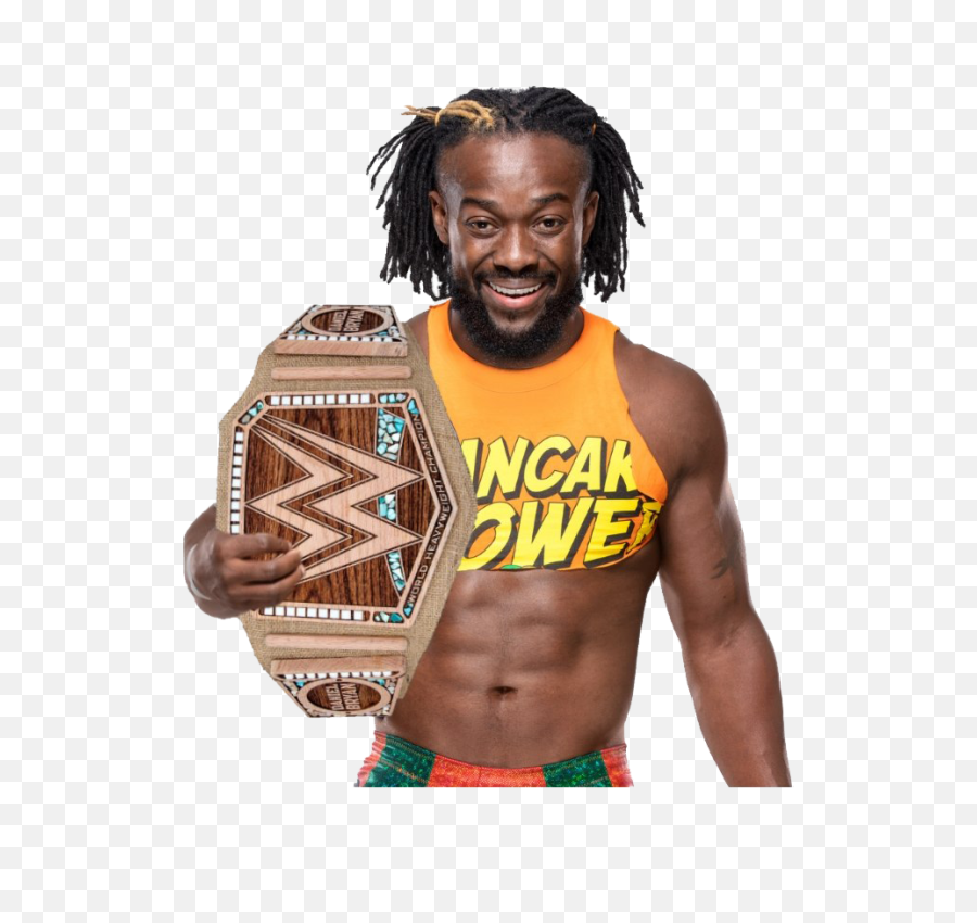 Kofi Kingston Wwe Champion 2019 - Kofi Kingston Tag Team Champion Png,Kevin Owens Png