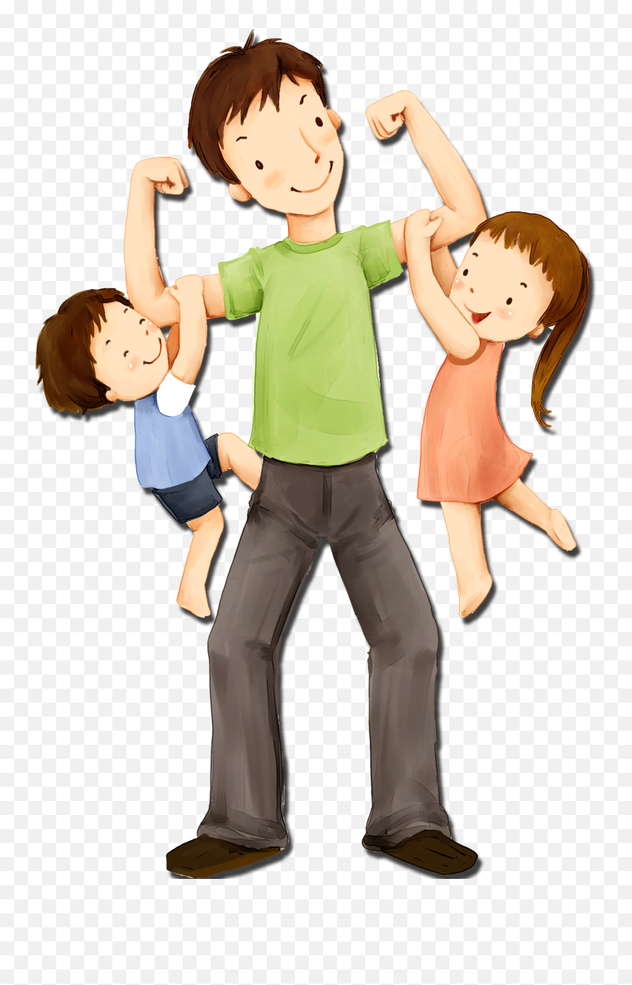 Fathers Day Sunday Child Illustration - Father And Child Clipart Png,Father Png