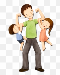 Fathers Day Sunday Child Illustration - And Clipart png