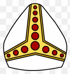 Pope Hat Clip Art Free - Cartoon Drawing Of Pope Png,Pope Hat Png