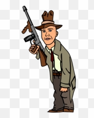 Medium Image - Gangster Clipart Png Download Full Size Gangster Cartoon Png,Gangster Hat Png