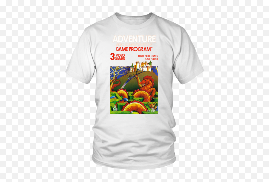 Adventure Atari 2600 Retro Vintage Video Game Box Art - Xxxtentacion Shirt Rip Png,Atari 2600 Png