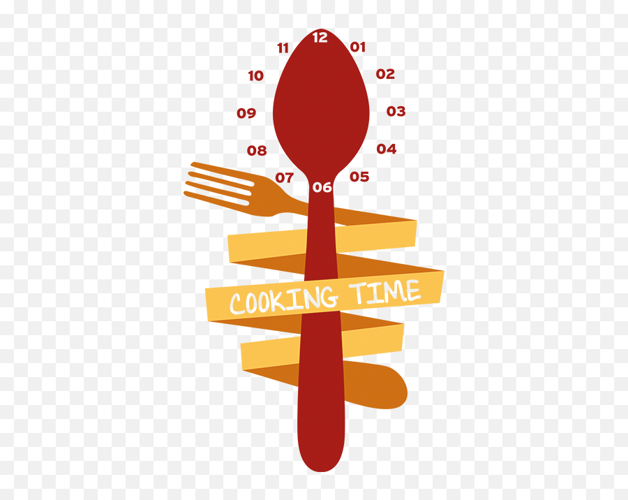 Fork Spoon Clock Sticker - Language Png,Fork And Spoon Logo