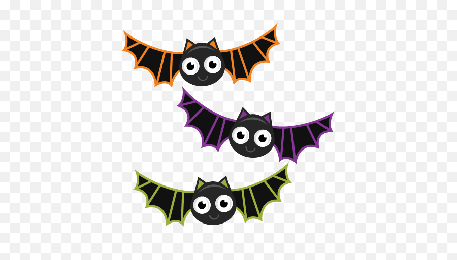 Download Halloween Bat Png Transparent - Free Transparent Cute Halloween Clipart Free,Bats Png