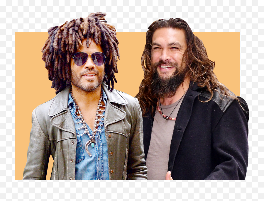 Jason Momoa Lenny Kravitz And Lisa - Lenny Kravitz And Losa Boneg Png,Jason Momoa Png