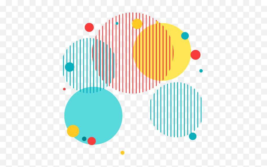 Multicolor Circle Line Png Element - Polka Dots Colors Png,Dot Line Png