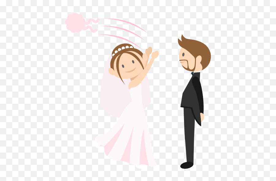 Wedding Couple Bride Groom People Romantic Icon - Bride And Groom Transparent Background Png,Bride Png