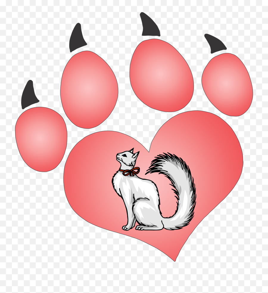 Cat Paw Decal 110 - Vector Silhouette Dog Paw Png,Cat Paw Transparent
