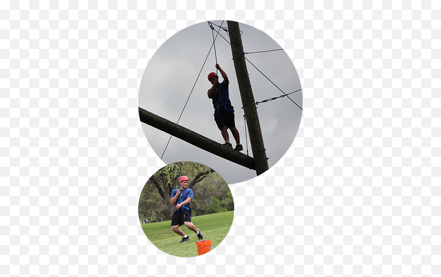 Ropes Course U2014 Camp Copass - Leisure Png,Telephone Pole Png
