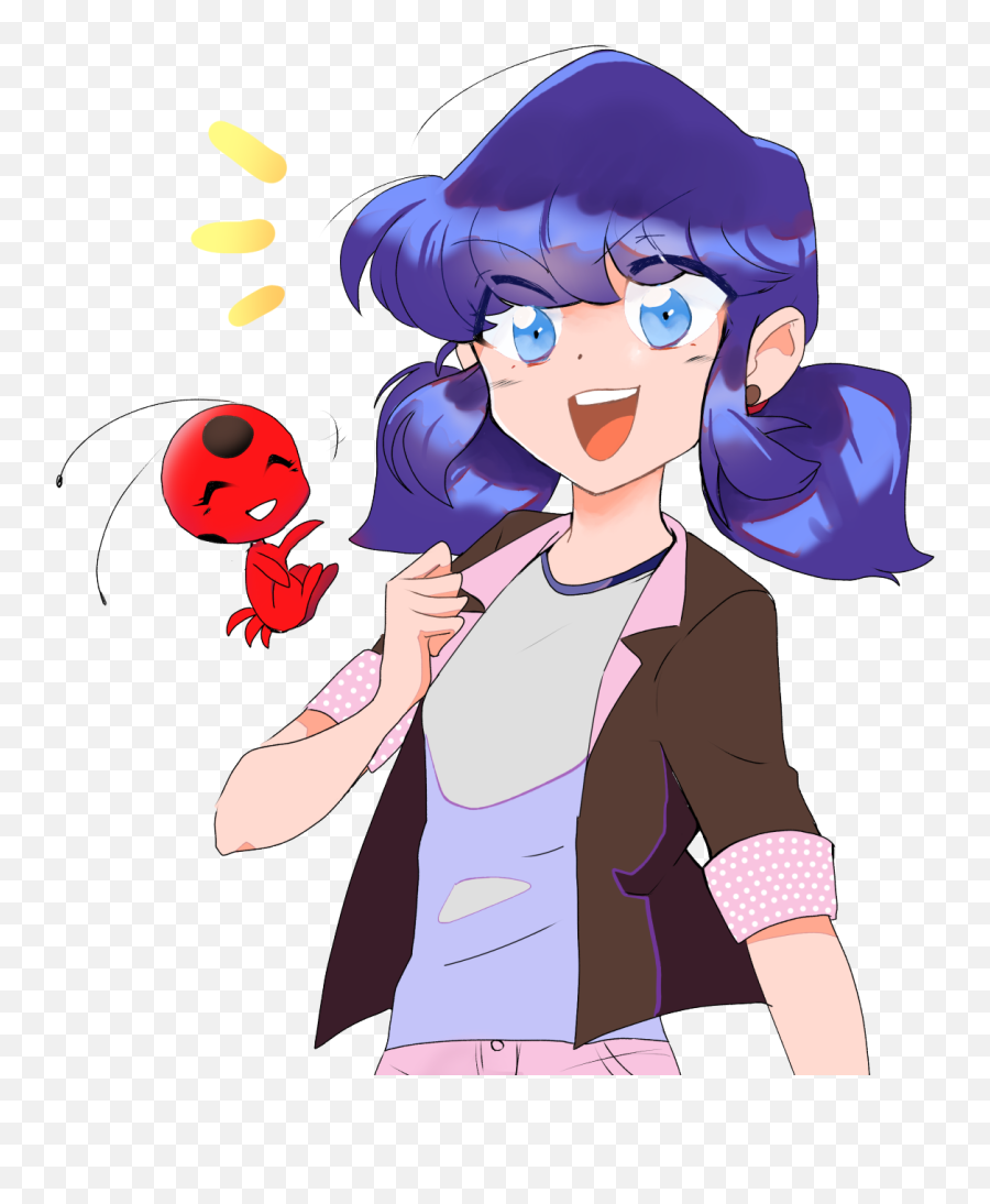 Marinette And Tikki - Miraculous Ladybug Fan Art 43347915 Fictional Character Png,Miraculous Ladybug Transparent