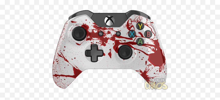 Blood Splatter - White And Red Xbox One Controller Png,Blood Spatter Transparent