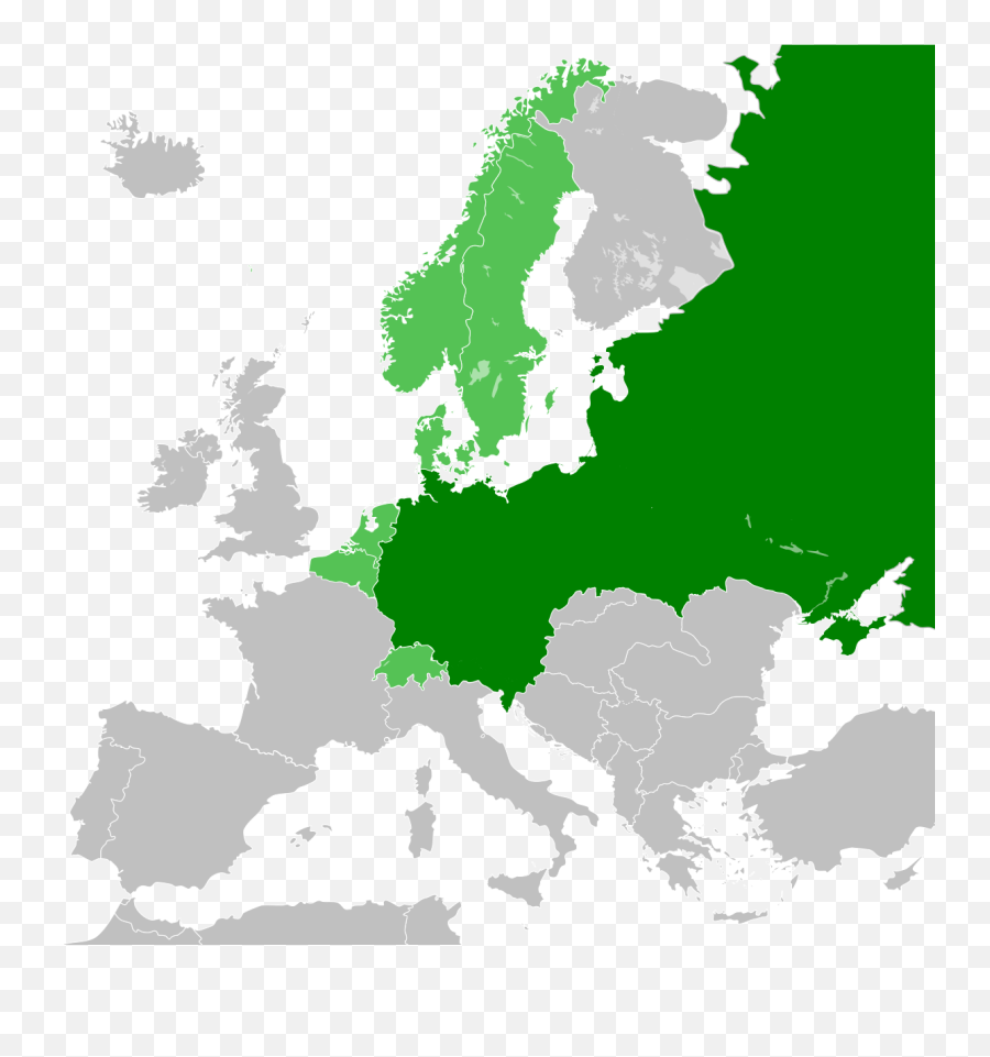 Greater Germanic Reich - Europe Map Black Png,Hoi4 Focus Icon Template