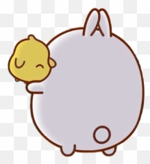 Molang Piupiu Molangandpiupiu Kawaii - Molang And Piu Piu Stickers Png,Molang Png