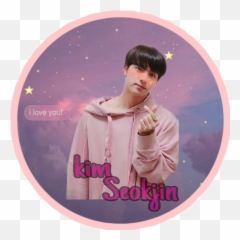 Jin Edit Stickers Bts Aesthetic By Thelune505 - Fictional Character png