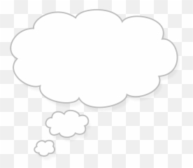 Download Think Cloud Png - Transparent Png Png Images Line Art,Clouds Clipart Png