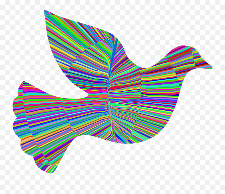 This Free Icons Png Design Of Psychedelic Waves Peace Full - Colourful Dove Symbol Of Hope,60s Icon