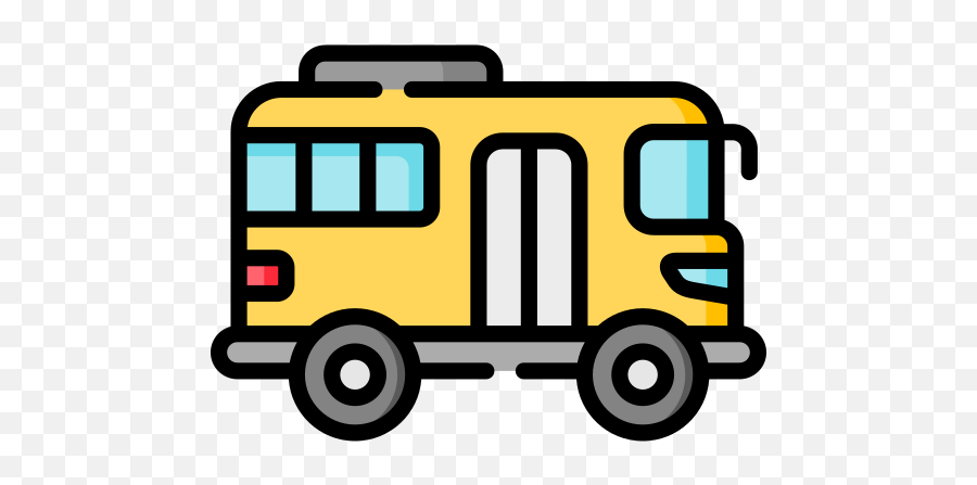 School Bus - Free Transportation Icons Bus Color Icon Png,Tron Icon