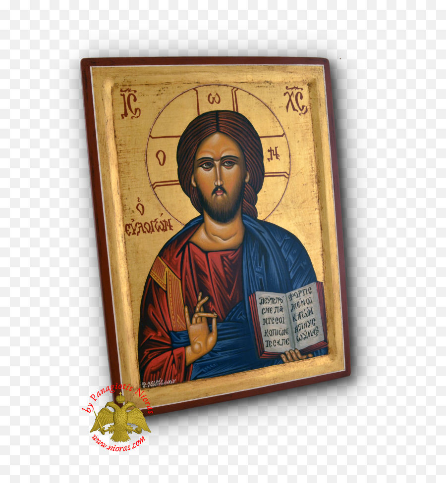 Hagiography Icon Christ Blessing - Picture Frame Png,Religious Icon Paintings
