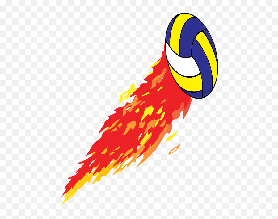 Flamed Volleyball Clipart I2clipart - Royalty Free Public Png,Volleyball Clipart Png