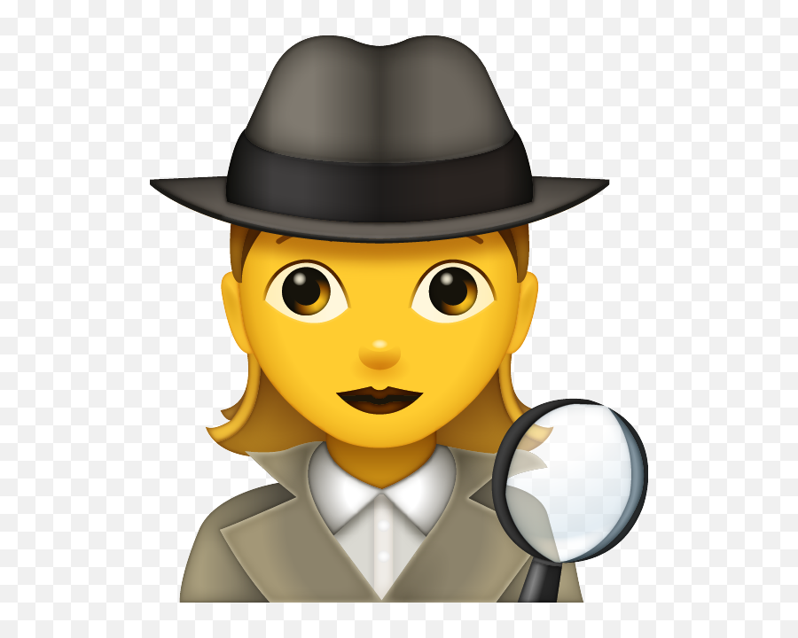Detective Emoji - Detective Emoji Woman Png,Detective Png