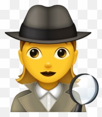 Detective Emoji - Detective Emoji Woman Png,Detective Png