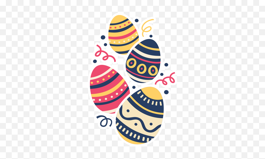 Egg Easter Painted Pattern Four Flat - Vector Huevos De Pascua Png,Easter Egg Transparent