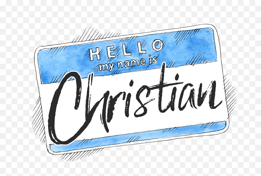 Hi My Name Is Christian - Handwriting Png,Hello My Name Is Png