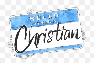 Hi My Name Is Christian - Handwriting Png,Hello My Name Is Png
