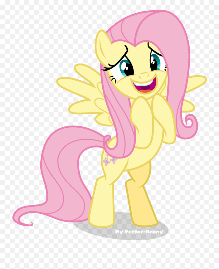 Download Vector - Excited Fluttershy Png,Fluttershy Png