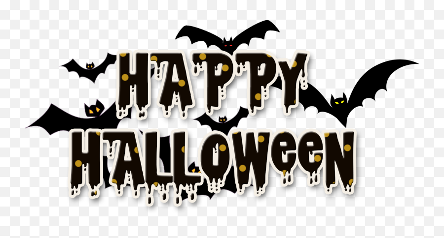 Halloween Bat Logo Name Png