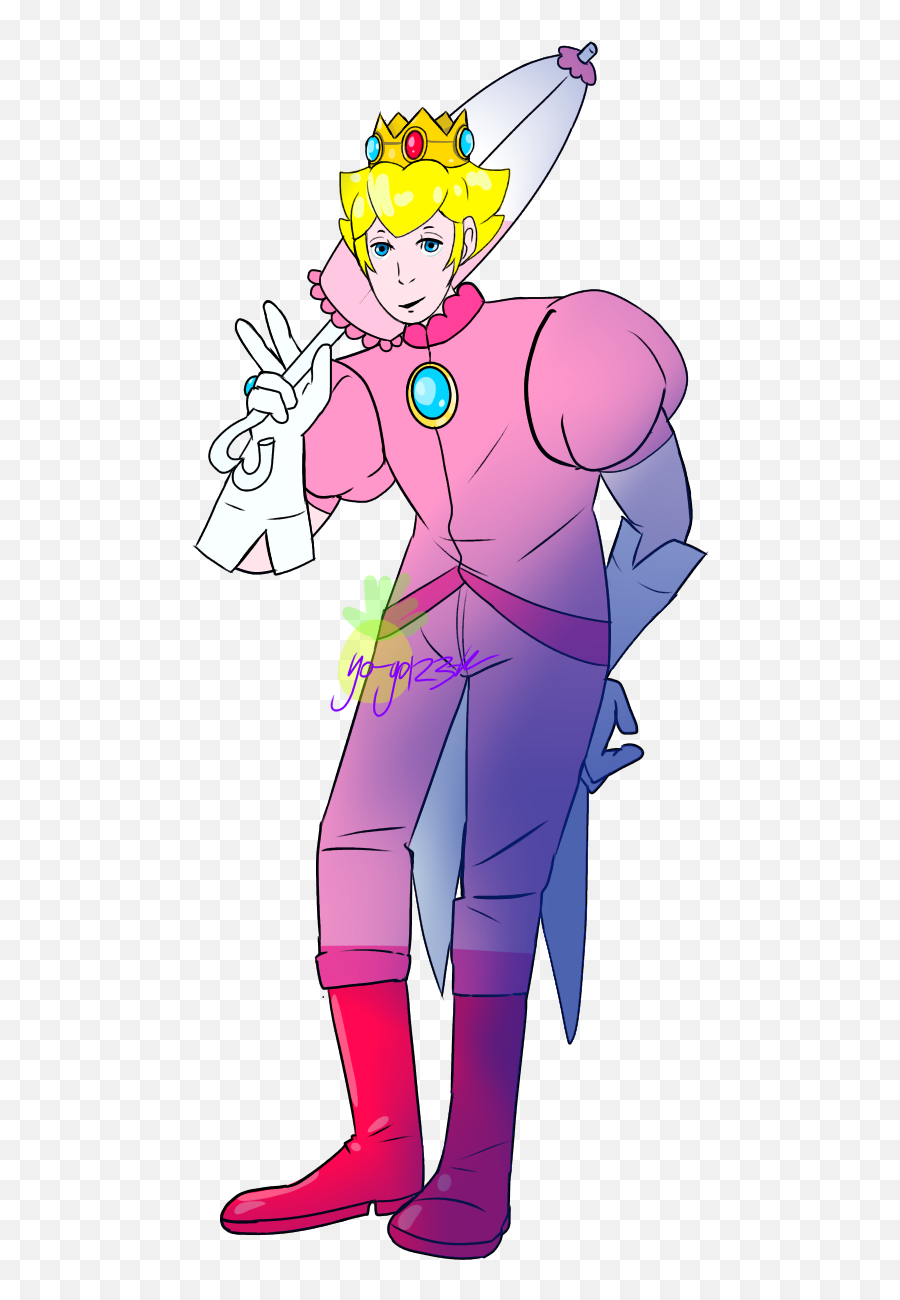 Princess Peach I Made It For Fun Lol - Princess Peach As A Guy Png,Princess Peach Transparent