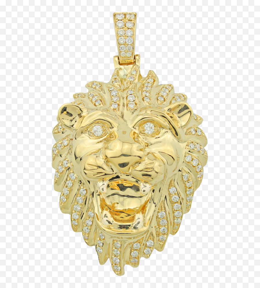 Lionu0027s Head Diamond Pendant U2014 Nyc Luxury - Locket Png,Lion Head Png