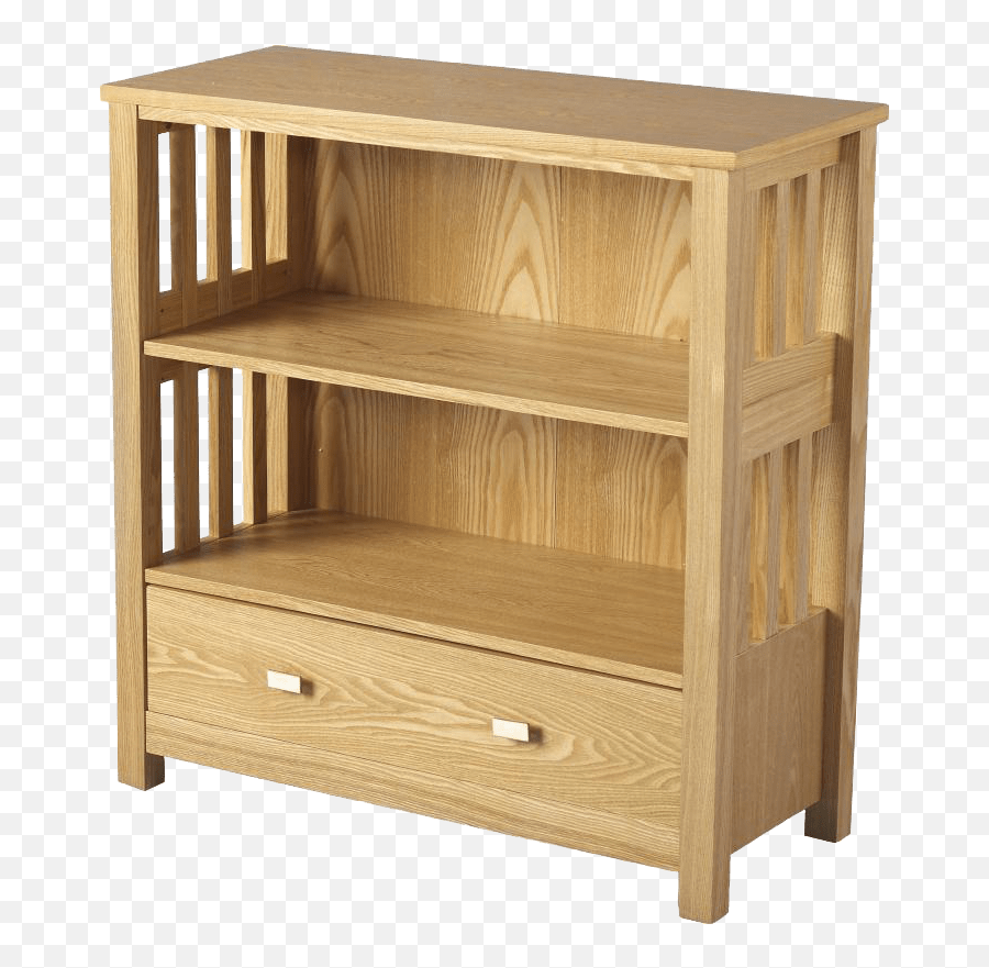 Wooden Bookcase With Drawer Free Png - Bookcase,Bookcase Png