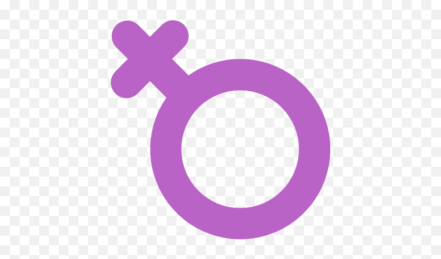Woman Women Symbol Cross Circle Icon Png Purple